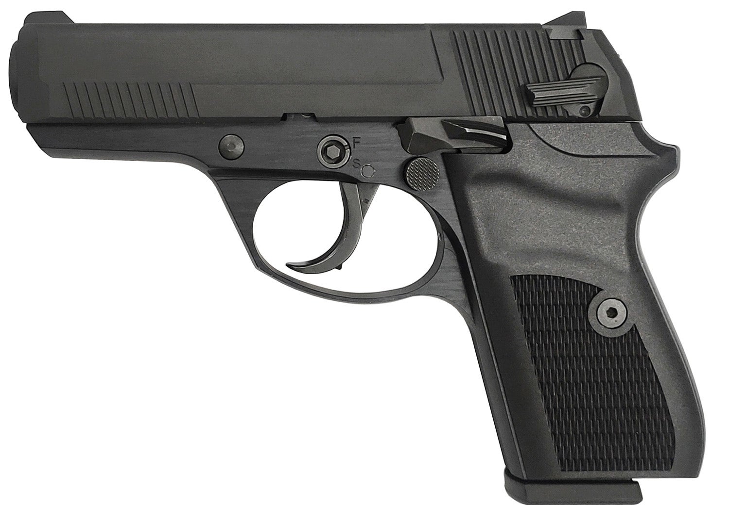Rock Island LI380 Compact .380ACP 8+1 3.55" All-Steel Construction Fixed Sights Thumb Safety Black Finish DA/SA