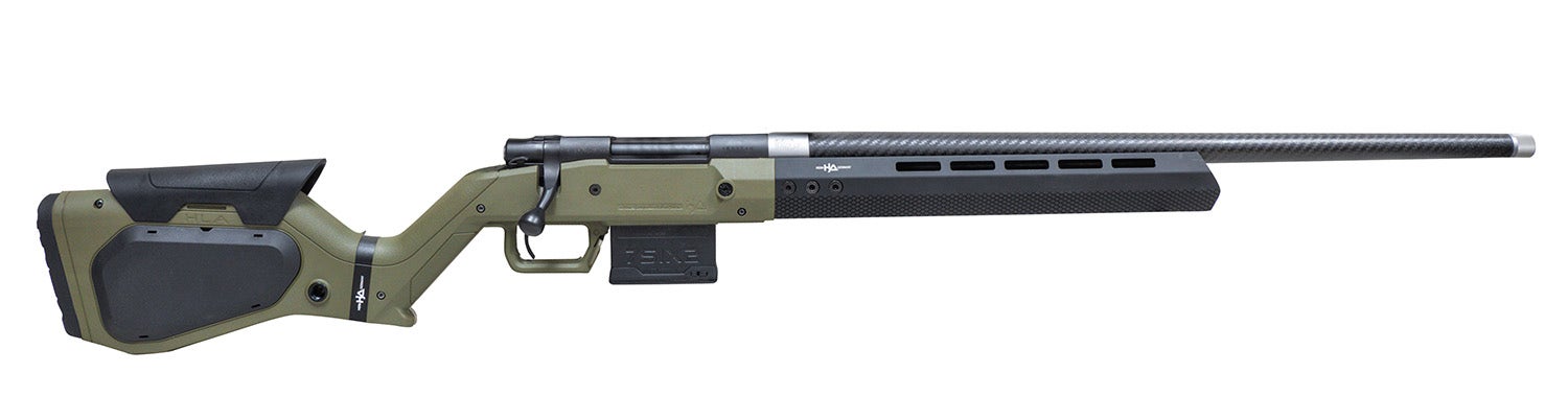 Howa M1500 Hera 308 Win 5+1 24" Carbon Fiber Threaded Barrel OD Green & Black Rifle HHERA308CFODG