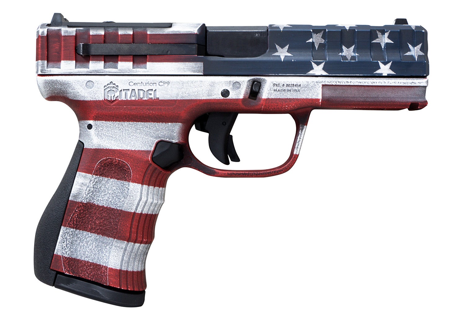 Citadel Centurion CP9 9mm Luger Pistol 4" American Flag Cerakote CITCP9USA