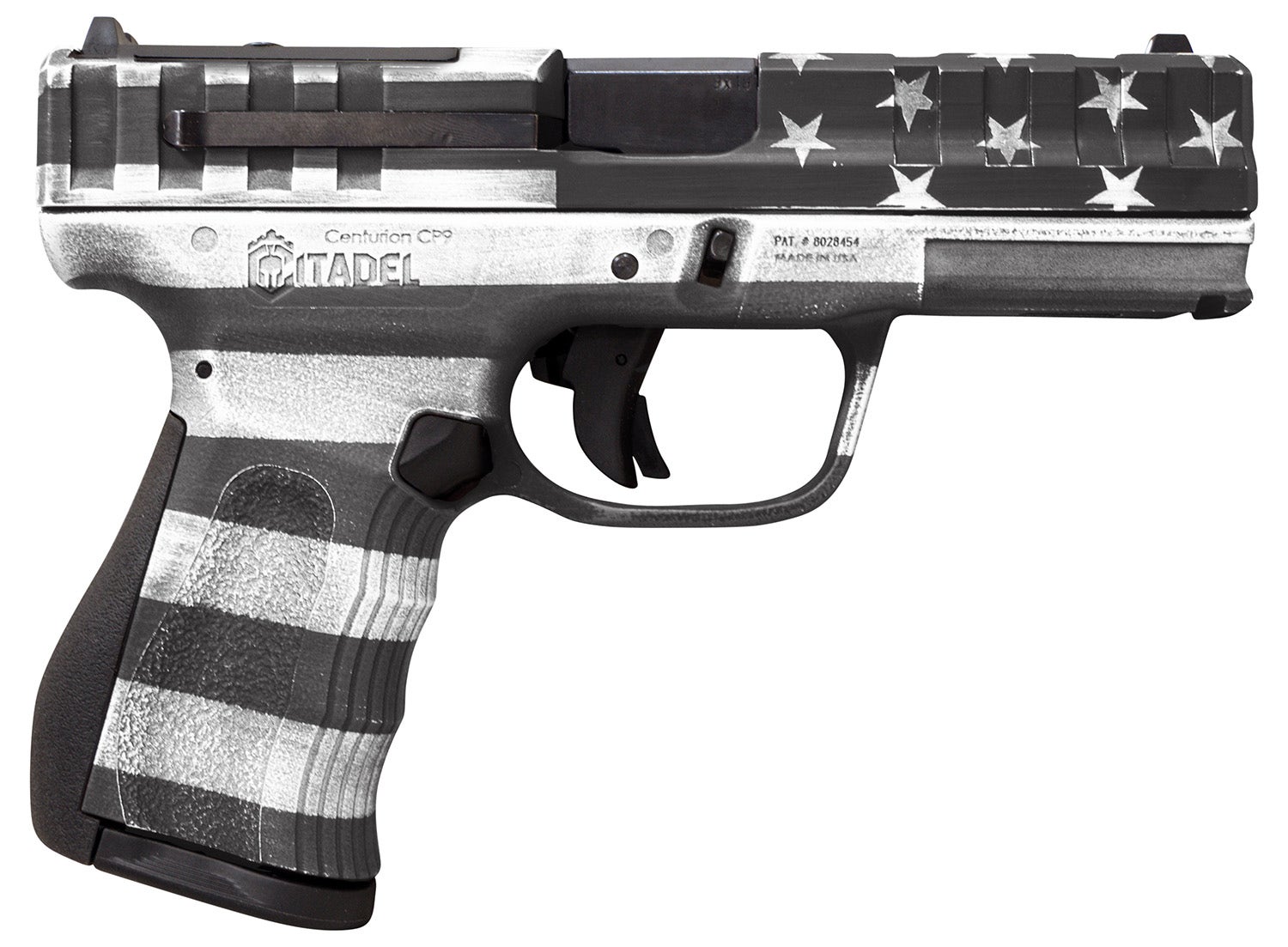 Citadel Centurion CP9 Compact 9mm Luger 4" American Flag Gray Cerakote Pistol