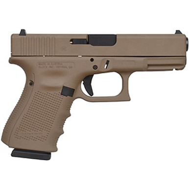 Glock G19 Gen4 9mm 4.02" Barrel 15 Rd FDE