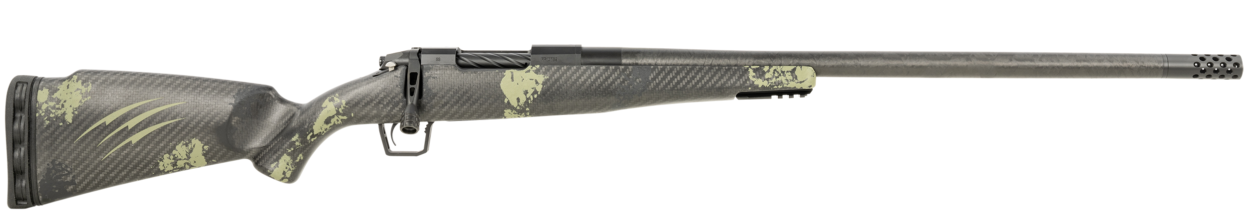 Fierce Firearms Carbon Rogue 308 Win 4+1 Rd 22" Carbon Fiber Barrel Black Cerakote Steel Rec Forest Camo Rifle