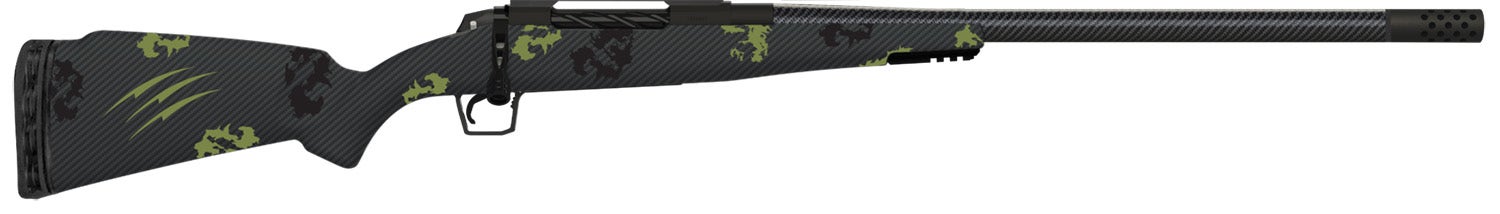 Fierce Firearms CT Rogue 308 Win 4+1 22" Carbon Fiber Barrel Black Cerakote Titanium Forest Camo Rifle TROG308WIN22BF