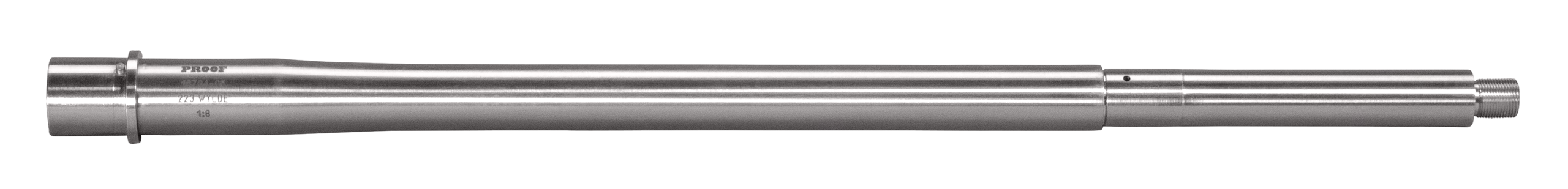 Proof Research AR-Style Barrel  300 Blackout 12.50" Pistol Length Gas System 1:7" Twist 5 Grooves, 5/8"-24 tpi, Stainless Stainless