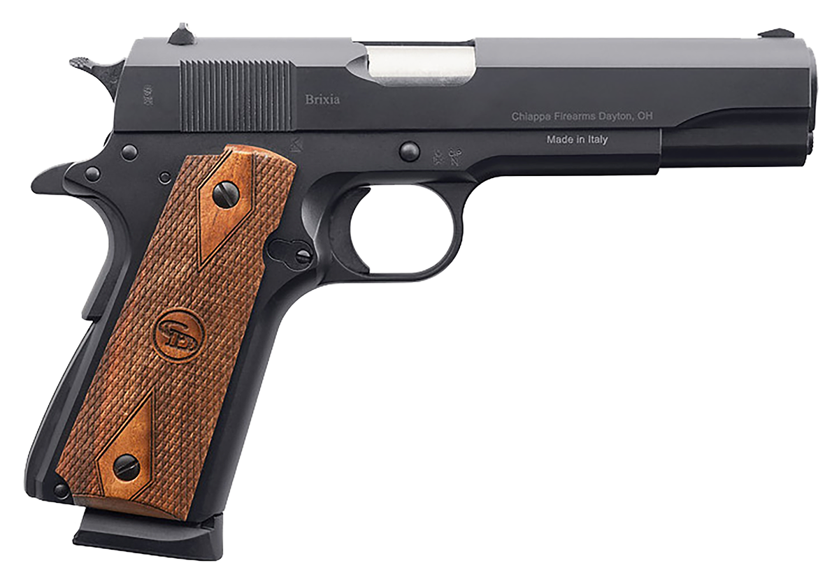 Charles Daly 1911 Field Grade Pistol 9mm 10+1 5" SS Barrel Steel Slide/Frame Adj Rear Sight Walnut Grips SAO Tactical Gray 440169