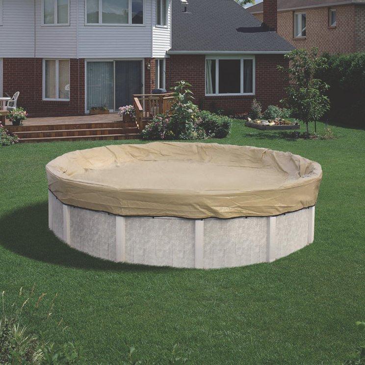 GLI - 15x30 Oval Above Ground Pool Winter Cover, 20 Year Warranty, Tan