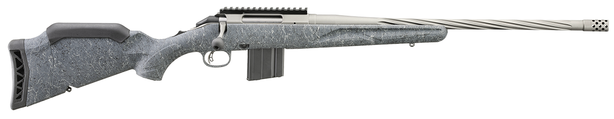 Ruger American Rifle Gen 2 6mm ARC 10+1 20" Fluted Threaded Barrel Steel Receiver w/Rail Synthetic Stock Adj Trigger Gray 46910