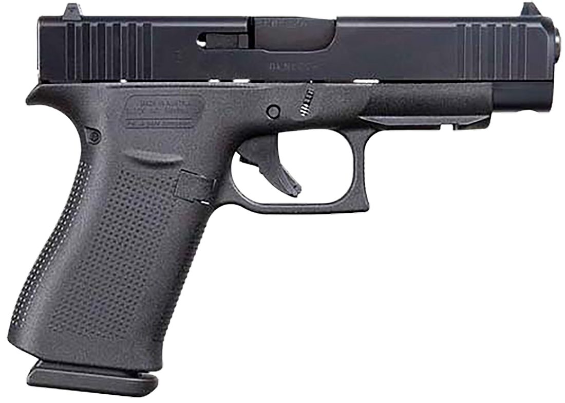 Glock G48 Slimline Compact 9mm 10+1 4" Barrel Polymer Frame Fixed Sights Interchangeable Backstrap Rail DAO Black UA4850201FR