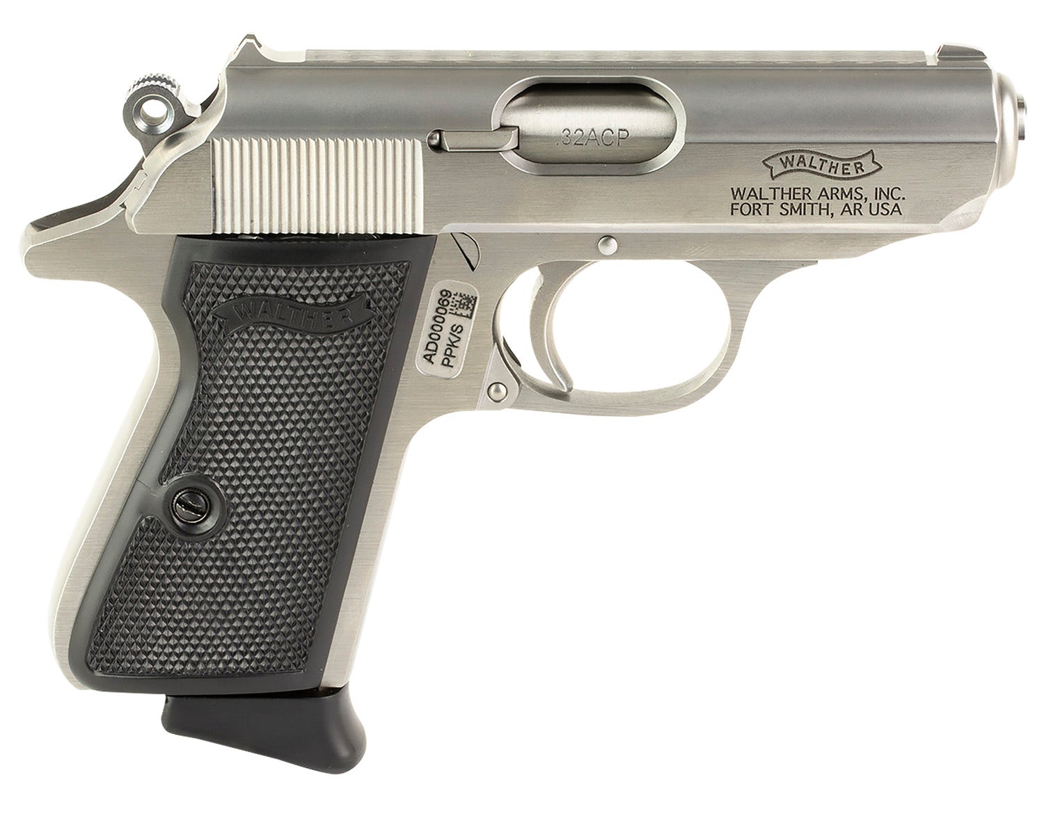 Walther PPK/S 32 ACP Pistol 3.3" SS 4796022