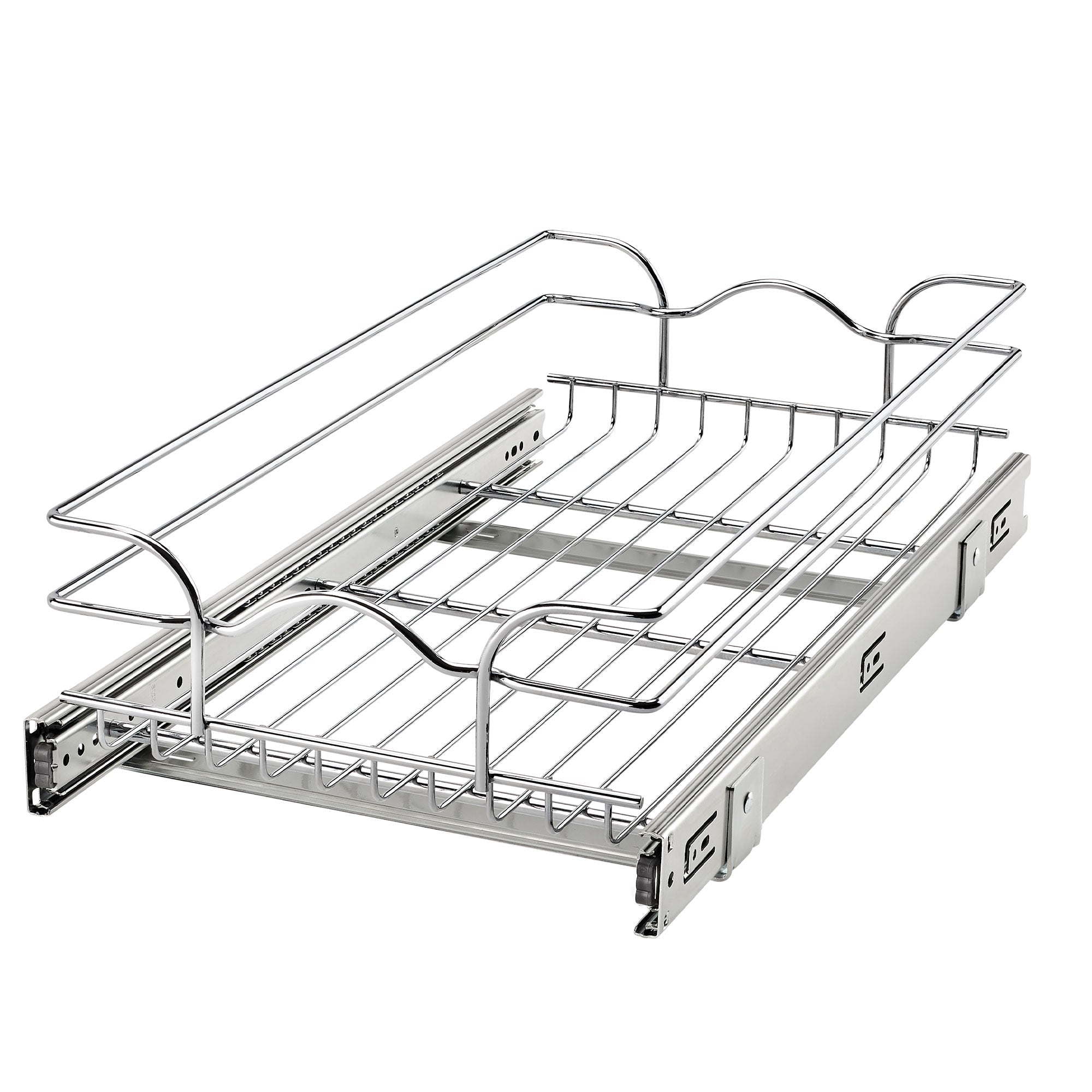 Rev-A-Shelf Pullout Single Basket Organizer for Kitchen Cabinets, 12 x 22 in, 5WB1-1222CR-1