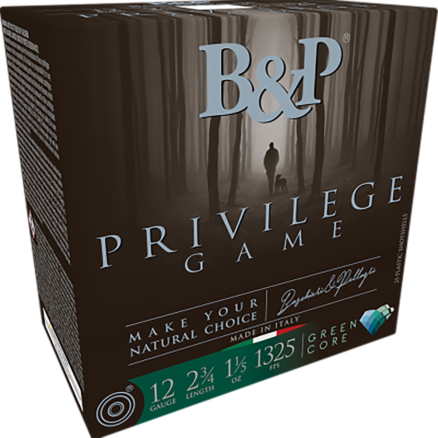 B&P Ammunition Privilege Game 12 GA 2.75" 1-1/5 oz #5 Lead Shot 1325 fps 25 Shells Per Box