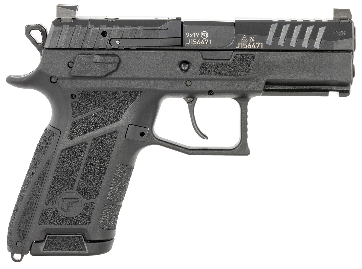 CZ USA P-09 C Nocturne Pistol 9mm 15+1 3.74" Steel Barrel/Slide Polymer Frame Luminescent Sights Accessory Rail DA/SA Black 91660