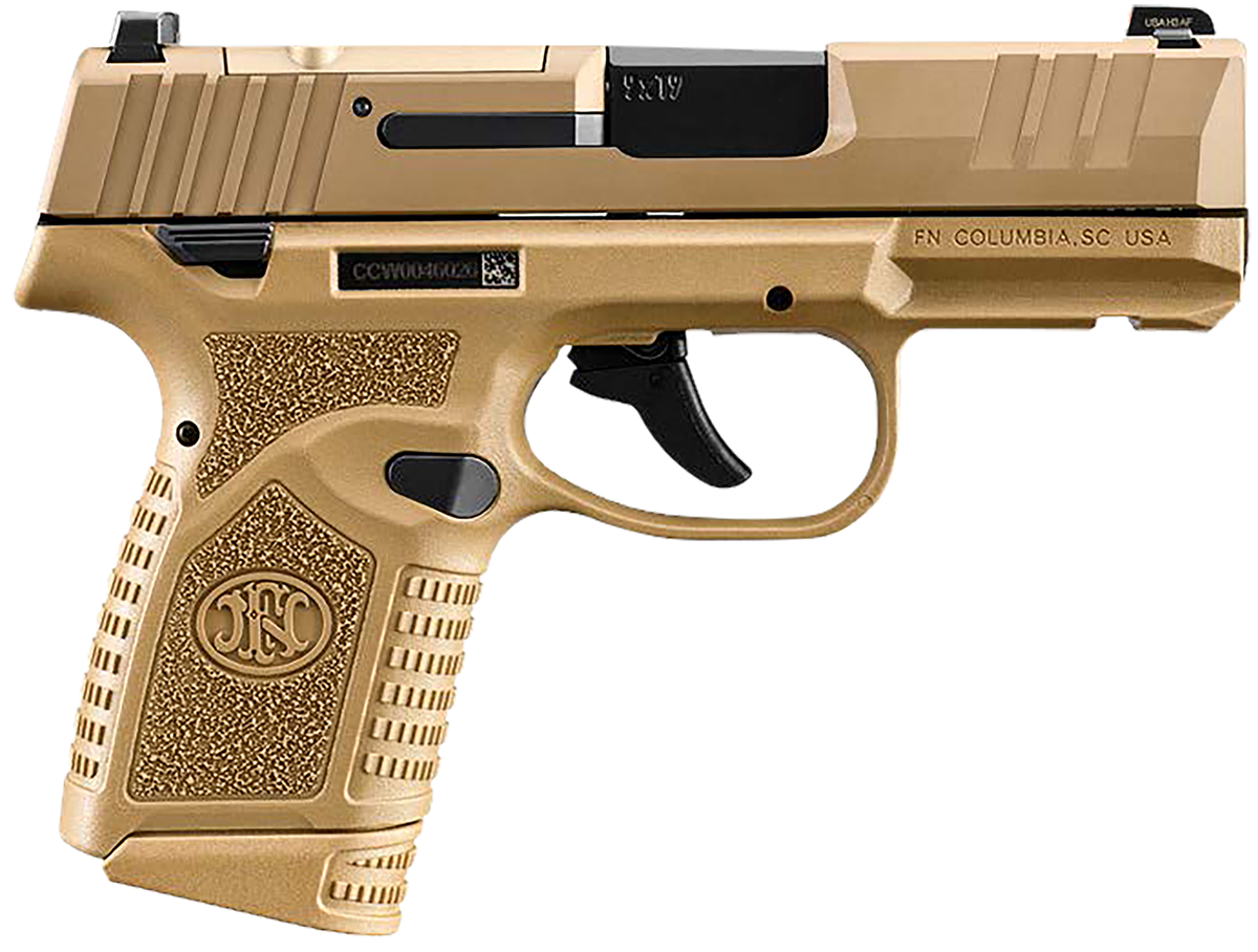 FN Reflex MRD Micro-Compact 9mm Luger 10+1 3.30" Barrel Optic Ready Slide Polymer Frame Tritium Front Sight SAO FDE 66101423