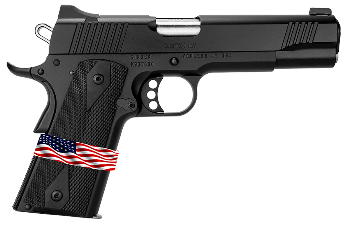 Kimber Custom LW Liberty 9mm Pistol 7+1 5" SS Barrel Steel Slide Aluminum Frame White Dot Sights Thumb Safety Black 3000502