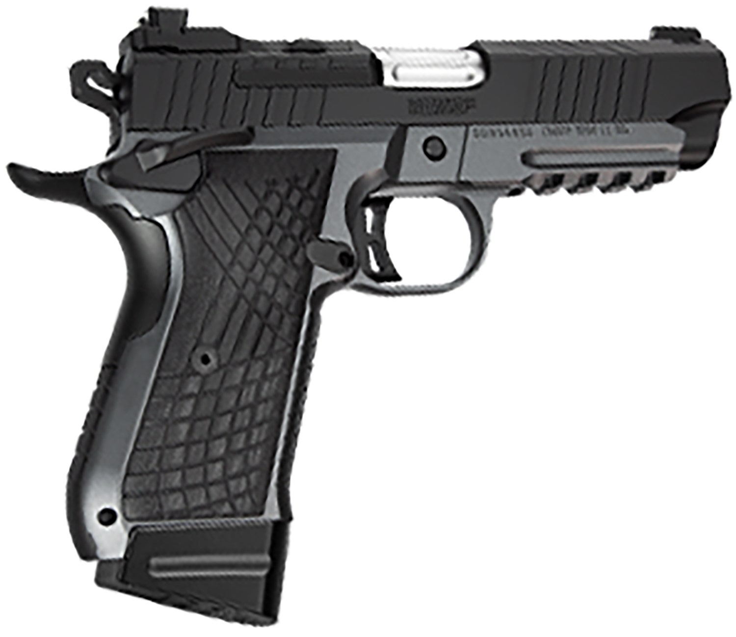 Kimber Mfg.,inc KDS9C 9mm 15+1 4.09" KimPro Gray/Black Front and Rear Serrations Stainless Steel Black Crosshatch cut G-10 Grip 3100015