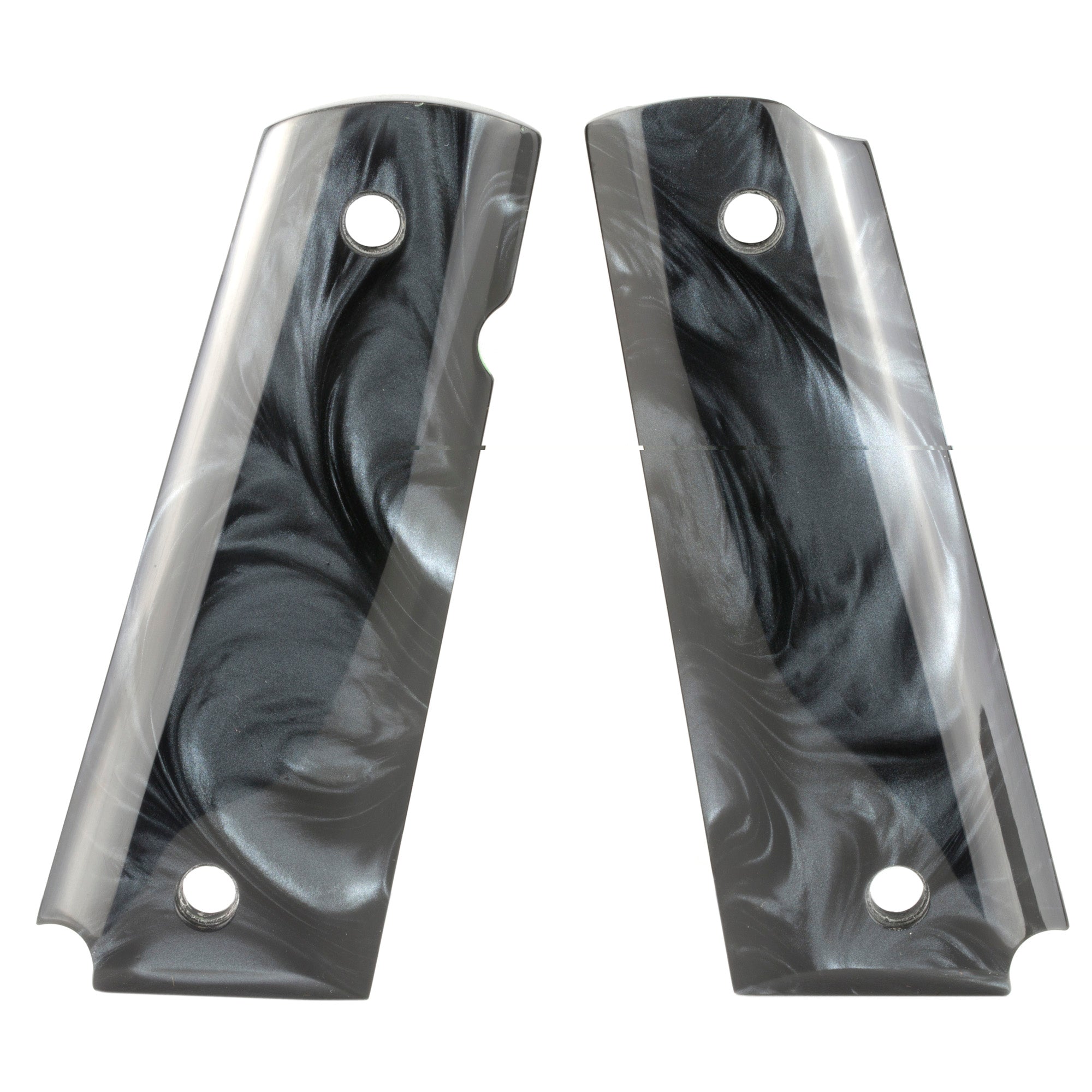 Hogue Govt. Model 1911 Smooth White Pearl Polymer Ambi Cut