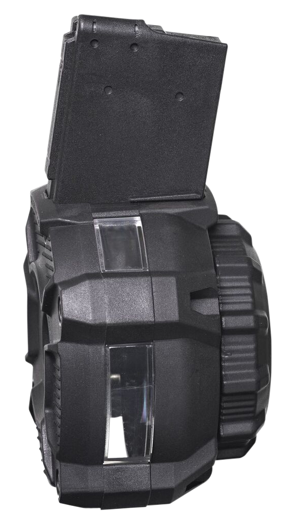 Promag Polymer Drum Magazine Ar-15 .223/5.56mm Black W/ Window 65 Rd.