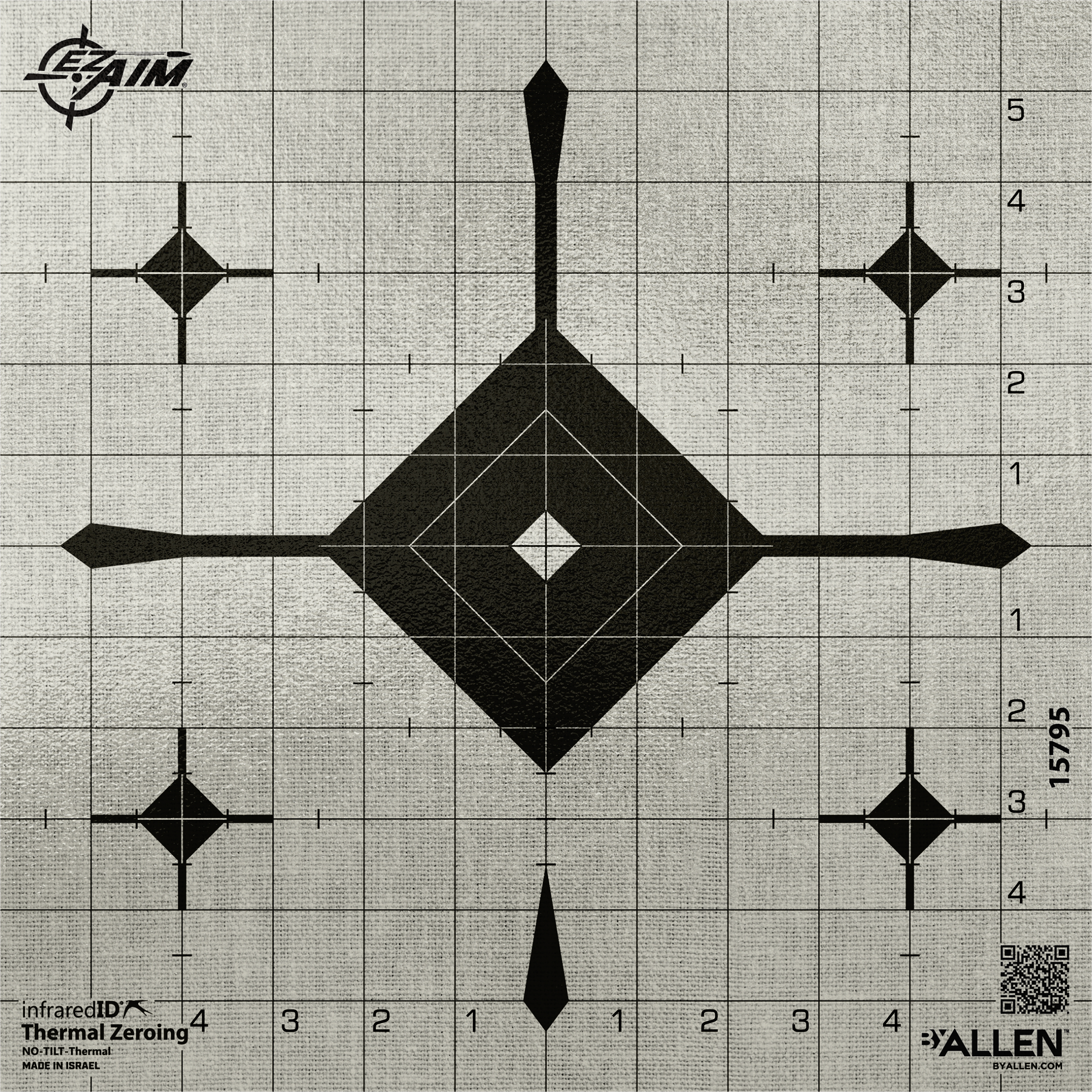 Allen Ez-aim, Allen 15795 Ez Aim Infrared Id Grid Blleye 12 Targ
