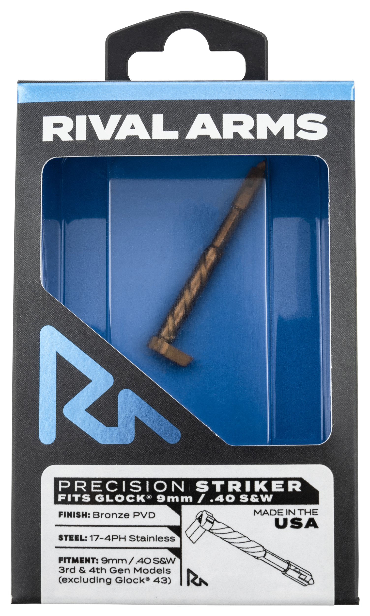 Rival Arms Precision Firing - Pin For Glock 9mm/40 Bronz Pv!