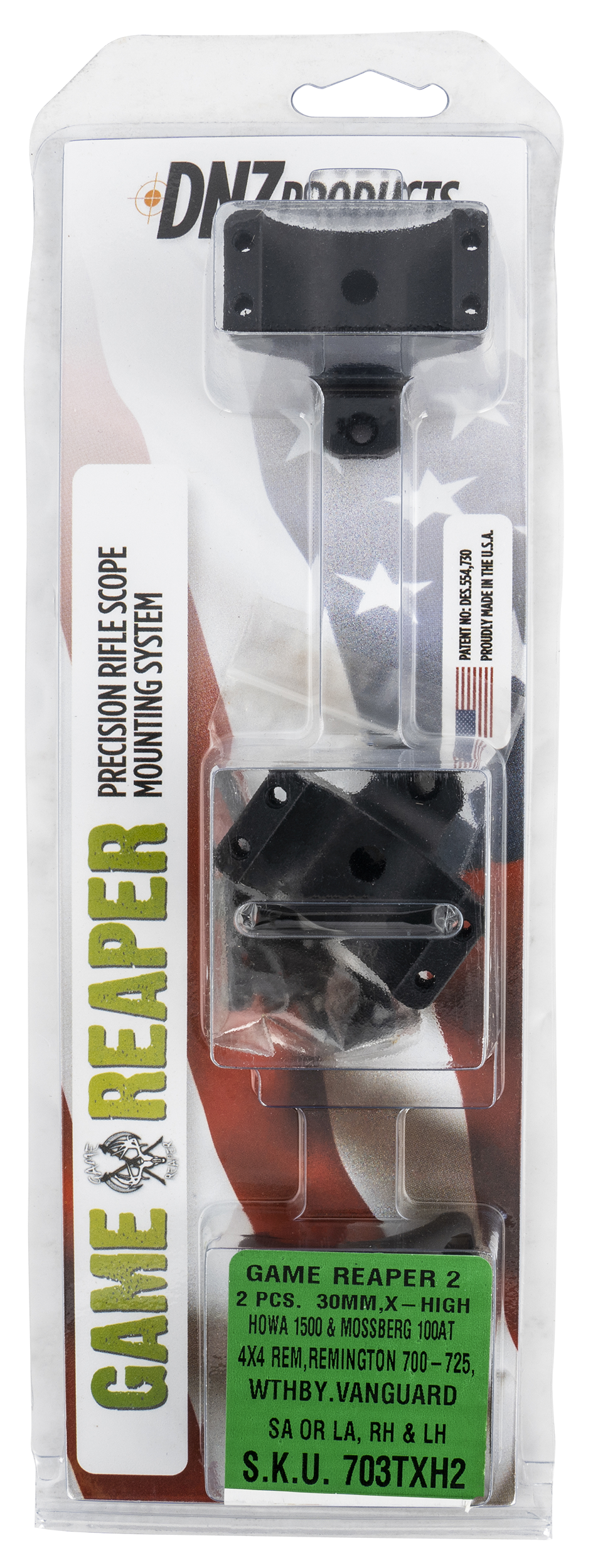 Dnz Game Reaper 2, Dnz 703txh2 2 Pc R700 Howa Vgrd Xh  Mt 8-40   30mm