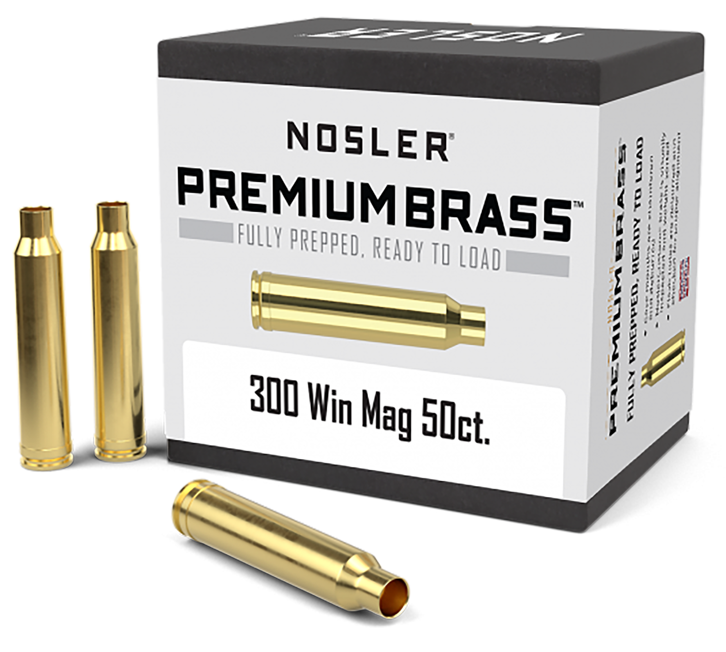 Nosler Premium Brass, Nos 10227 Custom Brass 300 Win Mag  50