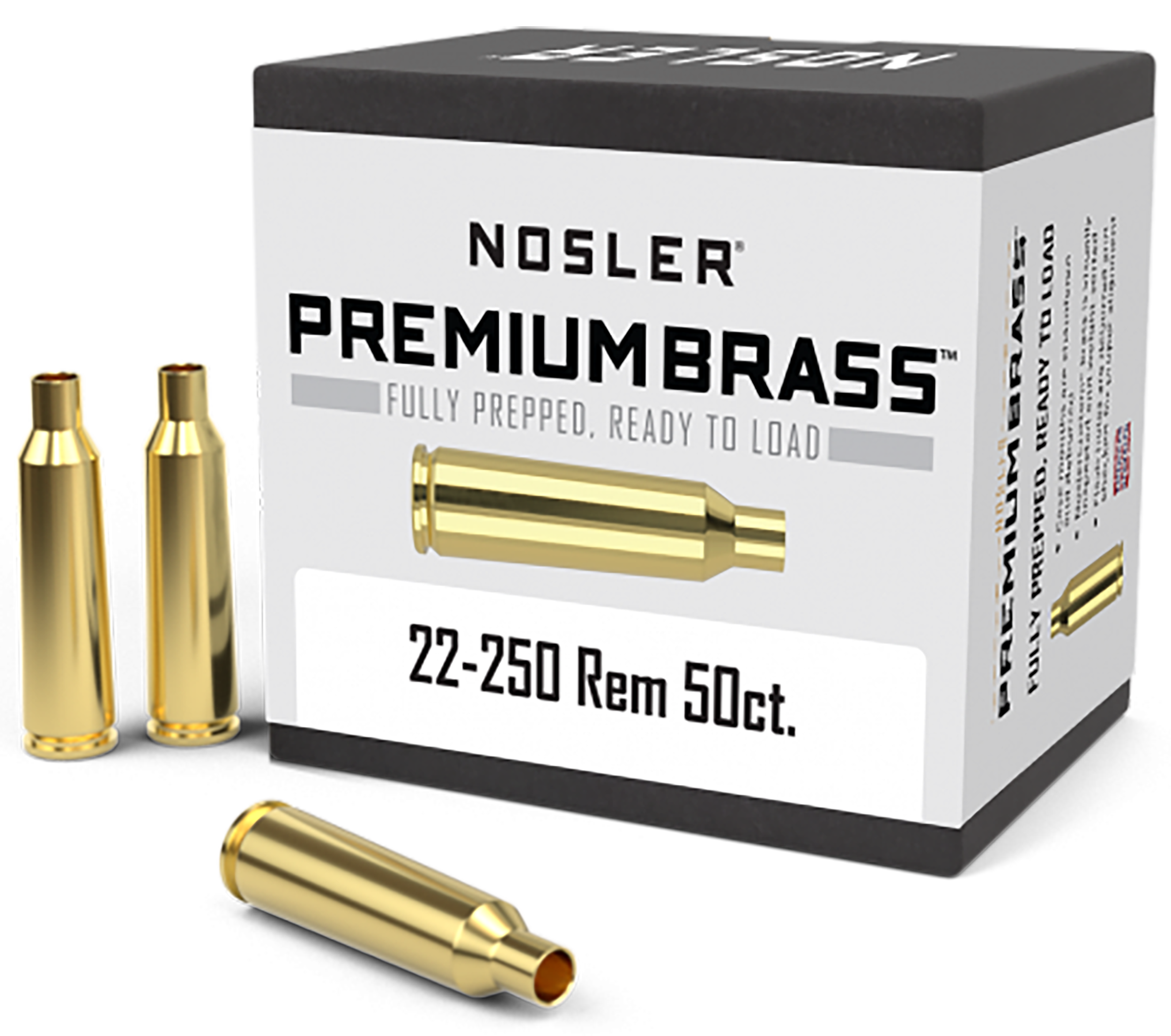 Nosler Premium Brass, Nos 10065 Custom Brass 22-250       50