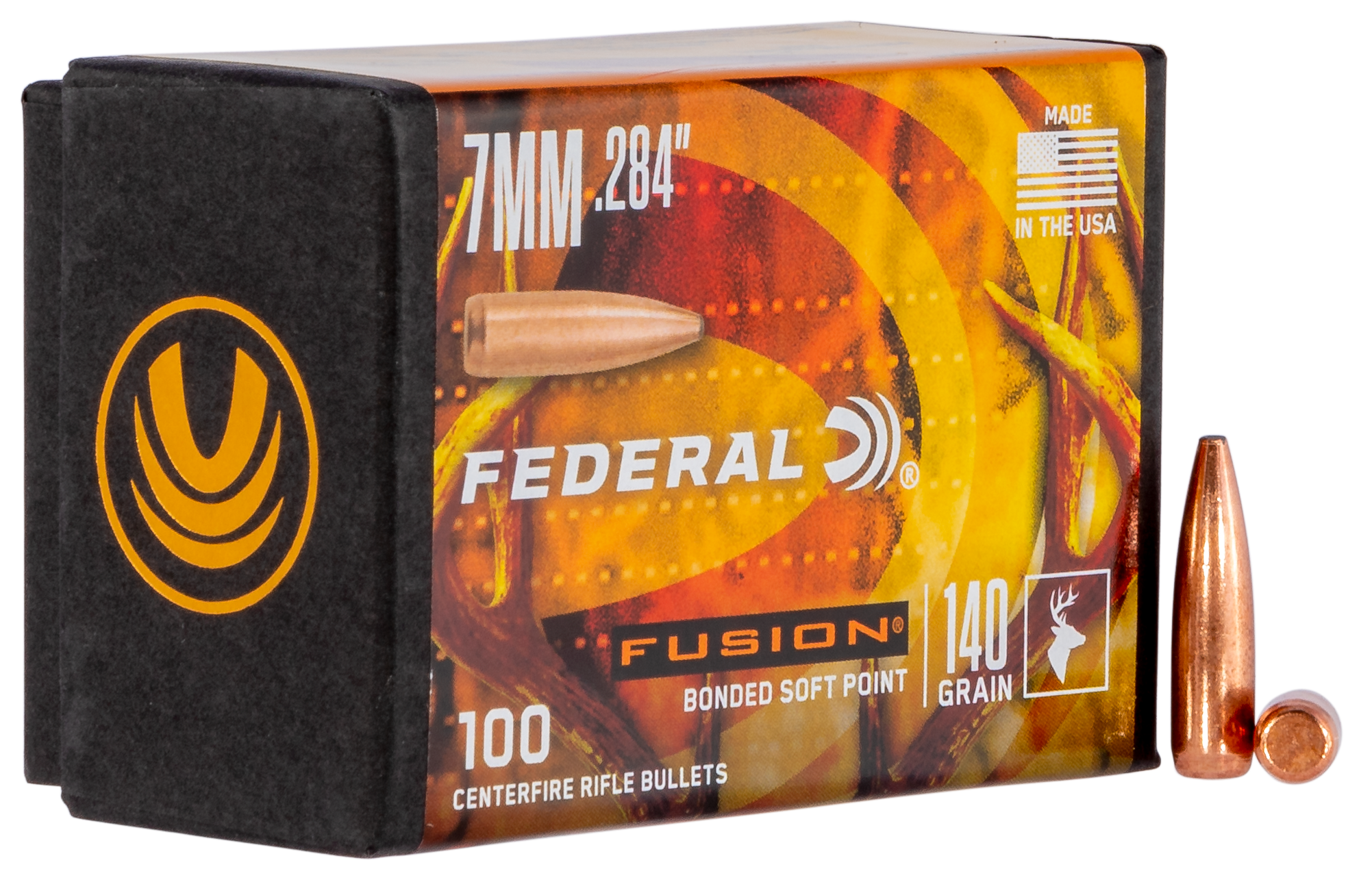 Federal Fusion Component, Fed Fb284f1     Bull .284 140fus       100/4