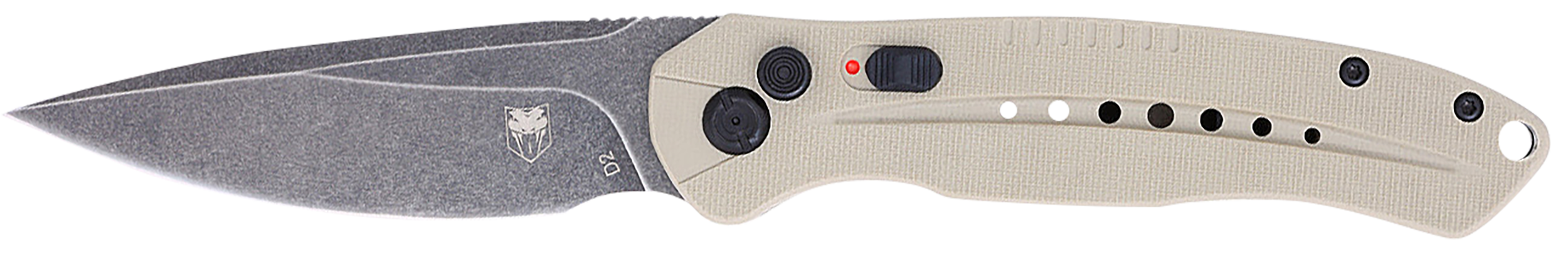 Cobratec Diablo Side Button - Auto 3" D2 Fde/stnwsh Blk Bld