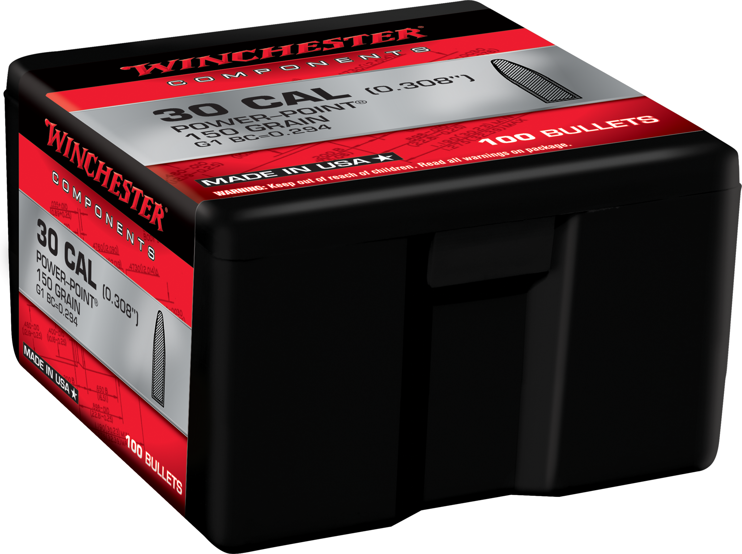 Winchester Ammo Centerfire Rifle, Win Wb30fn150x     Bul 3030   150 Ppfn      100/10