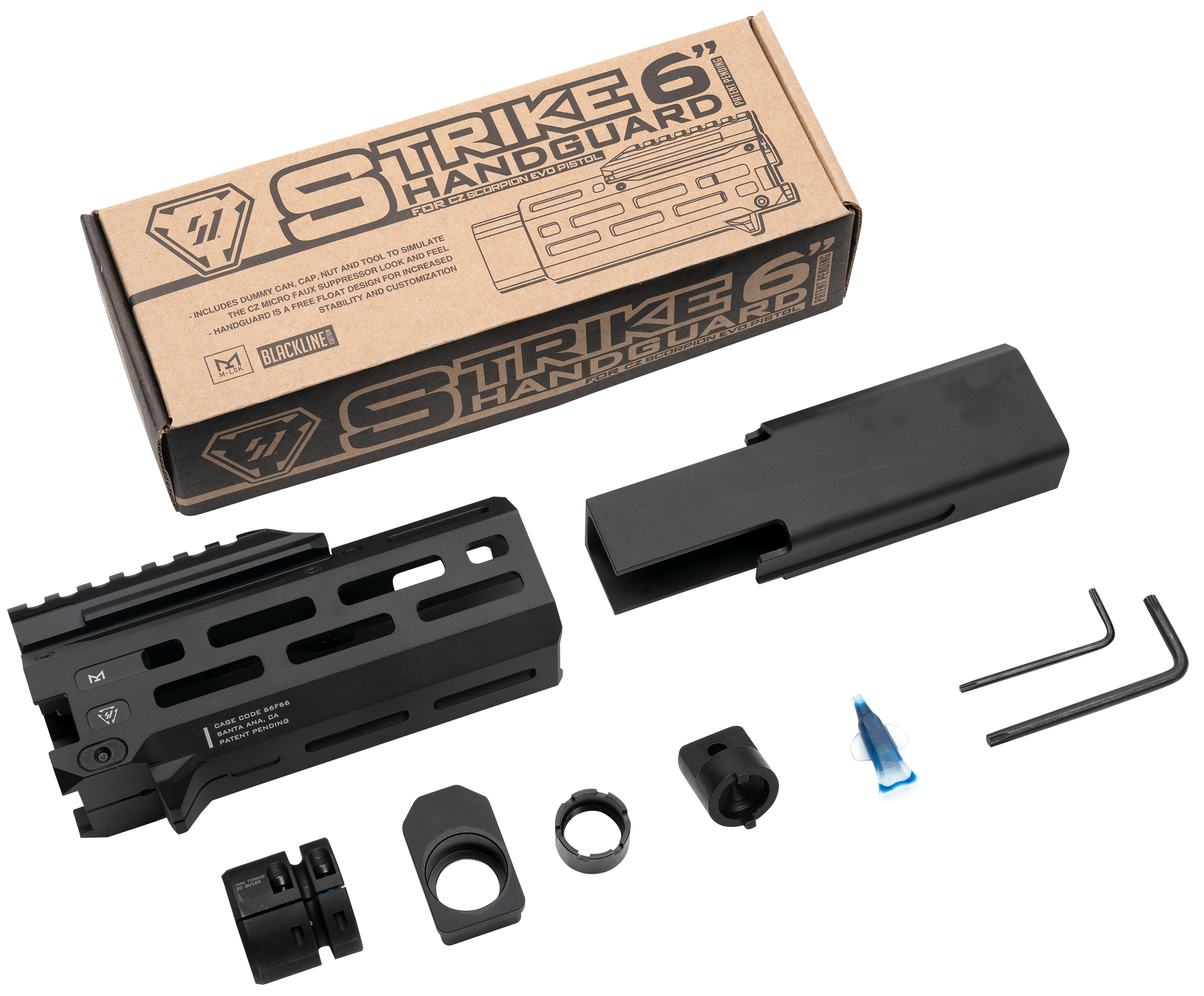 Strike Strike, Si Cevo-hg-6-bk Evo 6" Handguard