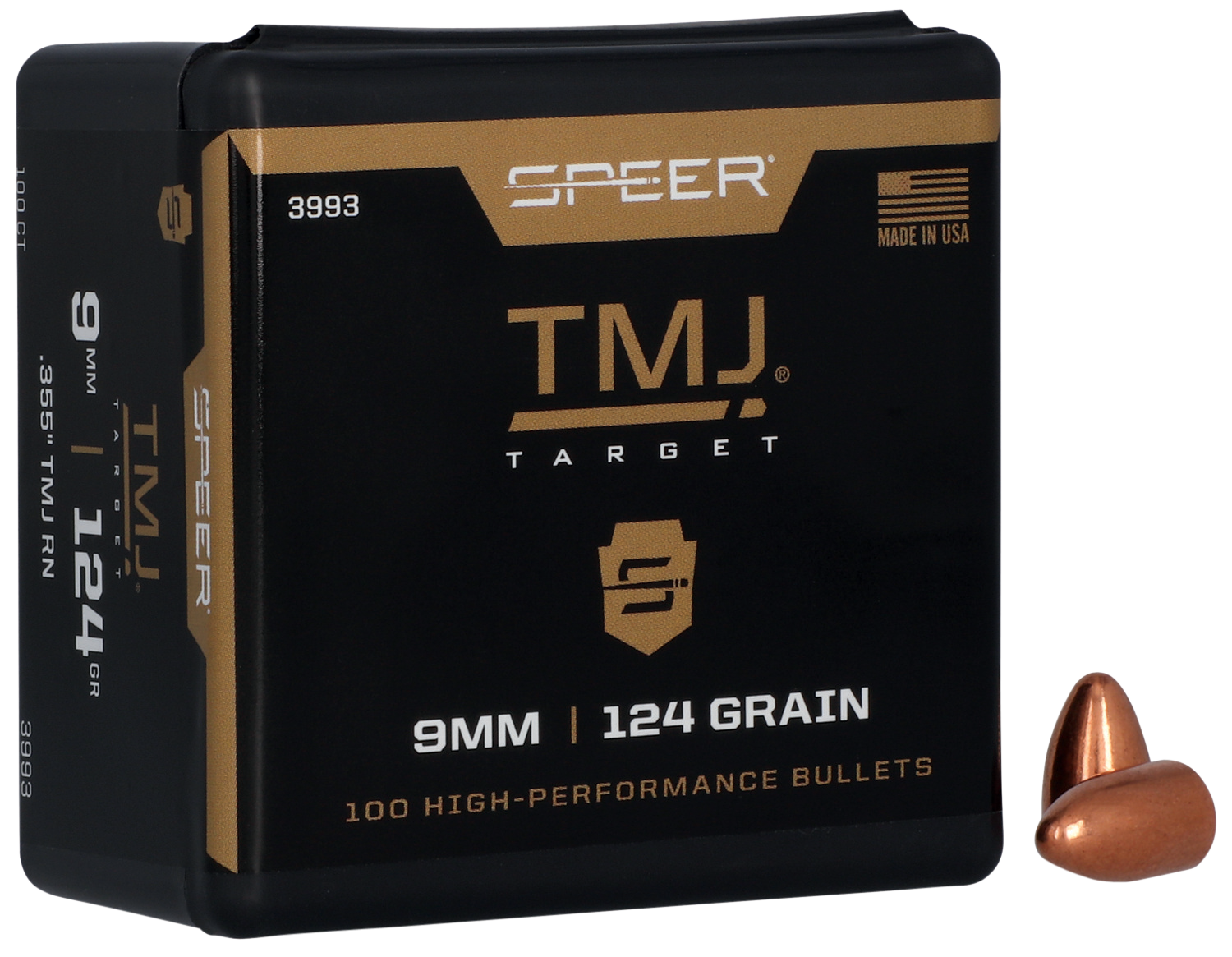 Speer Ammo Tmj, Speer 3993 Bull .355 124 Tmj 100/5