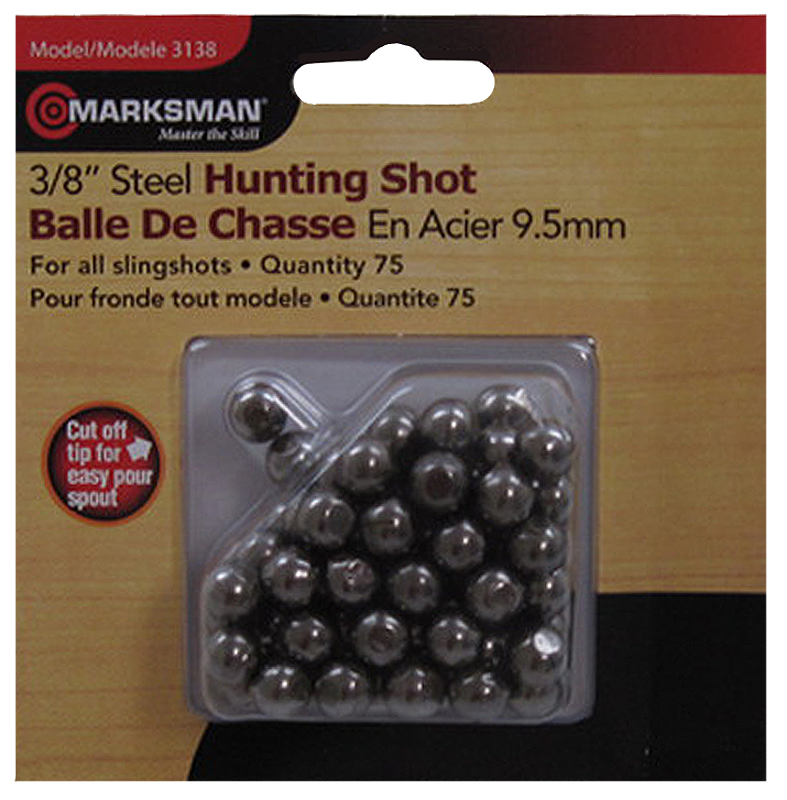 Marksman Marksman 3138, Mrk 3138     Marksman 3/8in Steel Shot        75ct