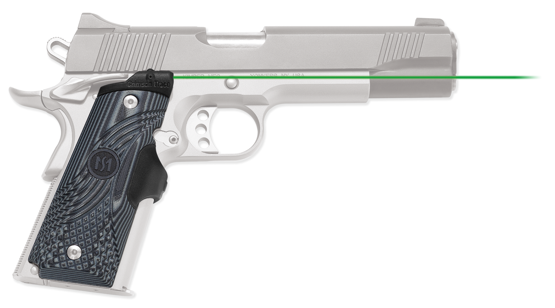 Crimson Trace Lg-904g Lasergrips, Crim 0155201    Lg904g Master 1911 G10 Gry Grn