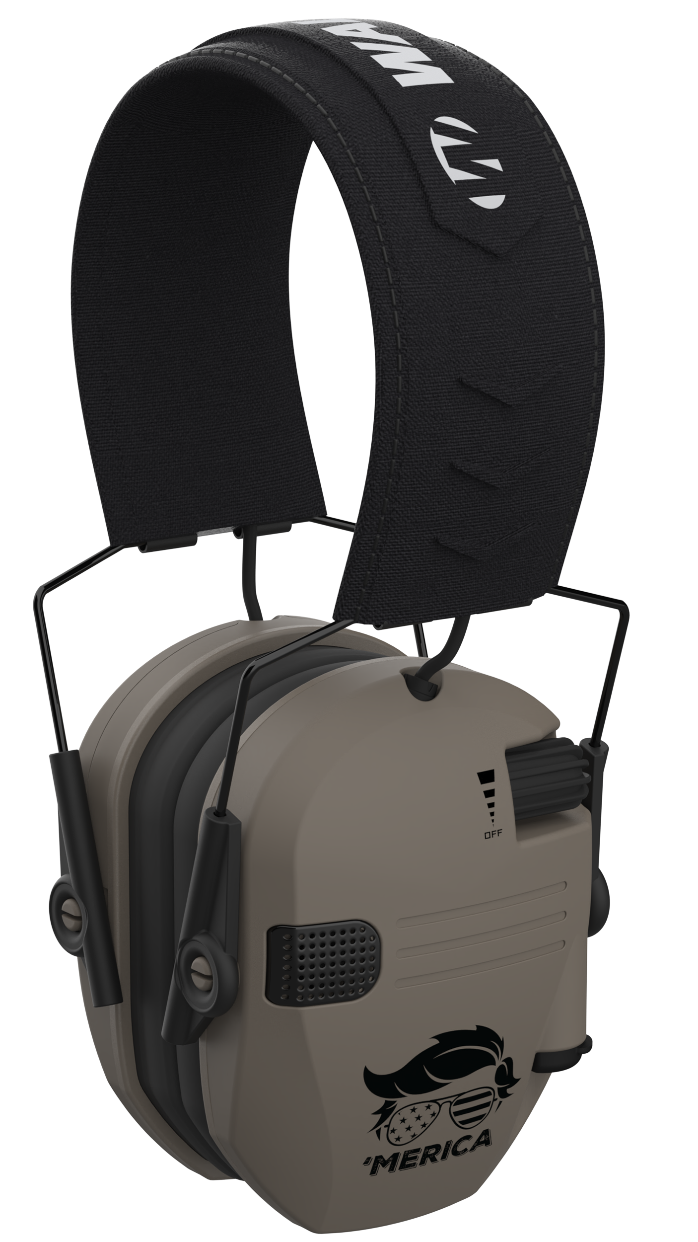 Walkers Game Ear Razor, Wlkr Gwp-rsemt24mer-fde Razor Merica Muffs Fde