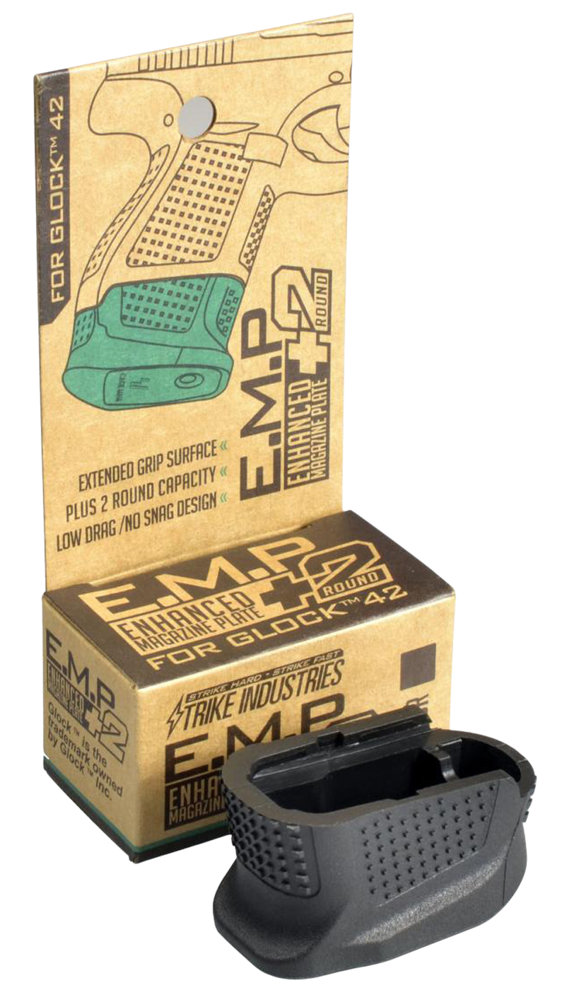Strike Enhanced Magazine Plate, Si Emp-g42-bk         G42 Mag Ext +2 Bk