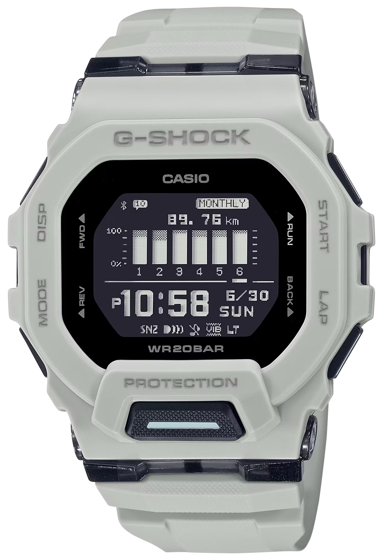 G-shock/vlc Distribution G-shock, Gshock Gbd200uu9   Tactical Move Step Tracker  Wht