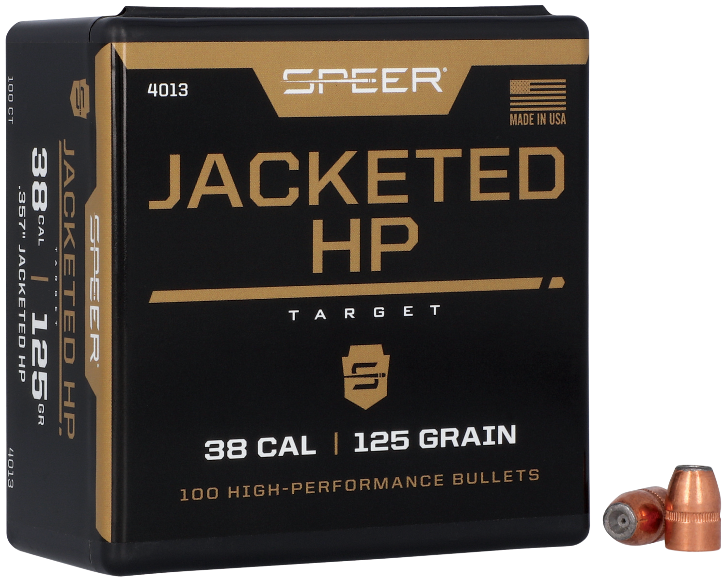 Speer Ammo Handgun, Speer 4013 Bull .357 125 Jhp 100/5