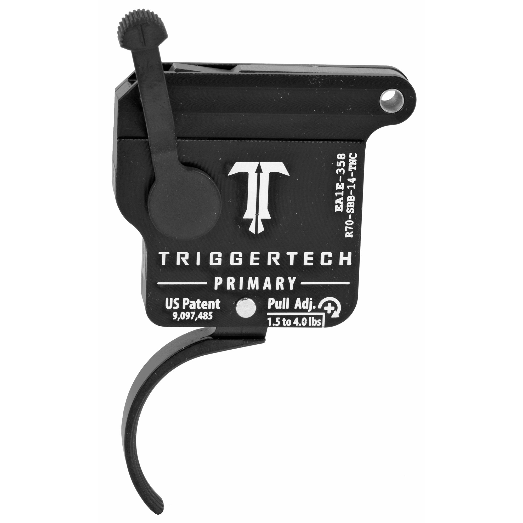 Triggertech Rem 700 Primary Single Stage Triggers Pvd Black Traditional Curved Top Safety Rh