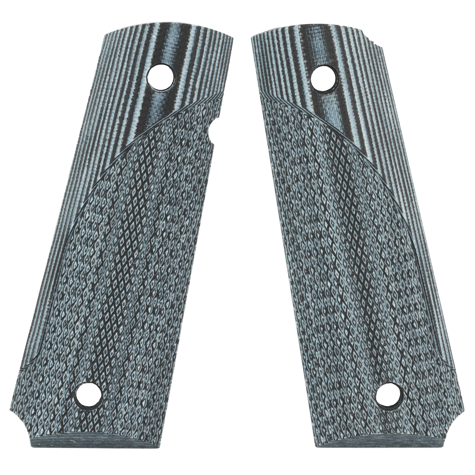 Pachmayr Dominator G10 Grips - For 1911 Gray/black Checkered