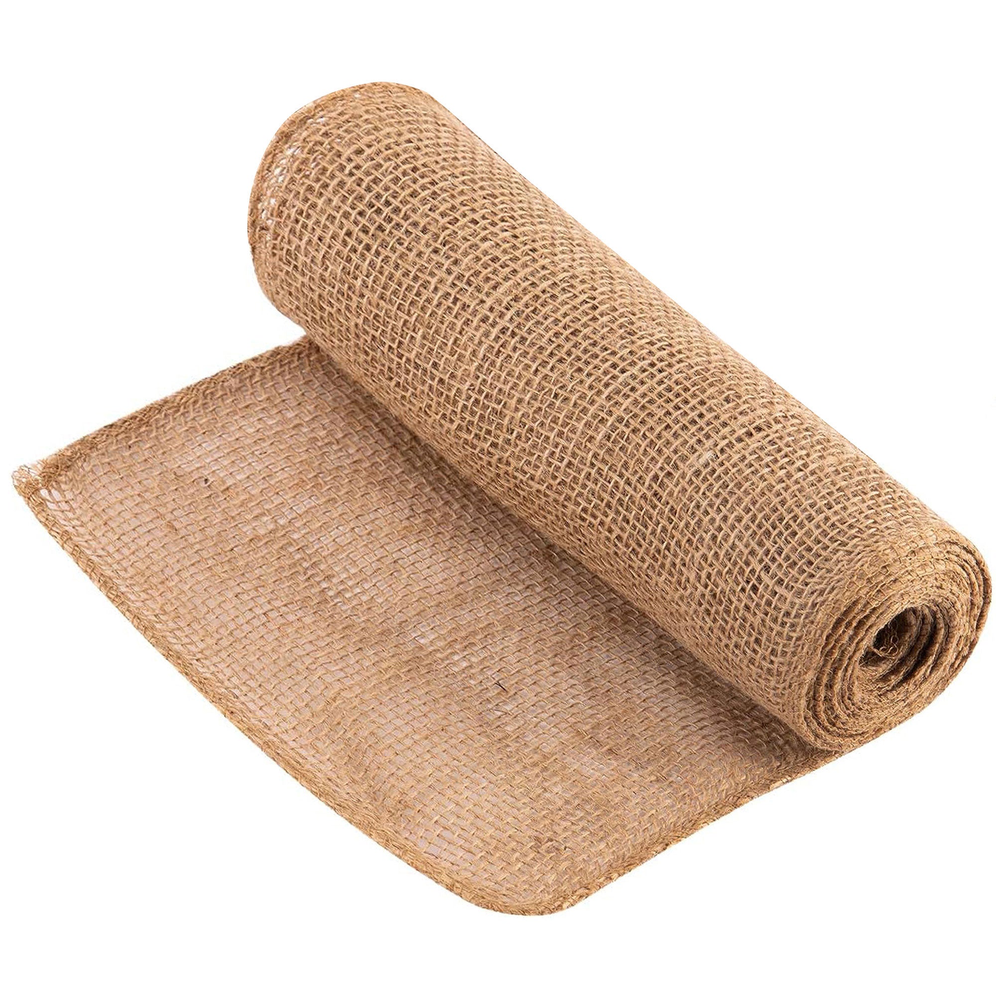 Dewitt 5.5oz 3' x 250' Medium Weave Natural Burlap Cloth Liner for Weed Control