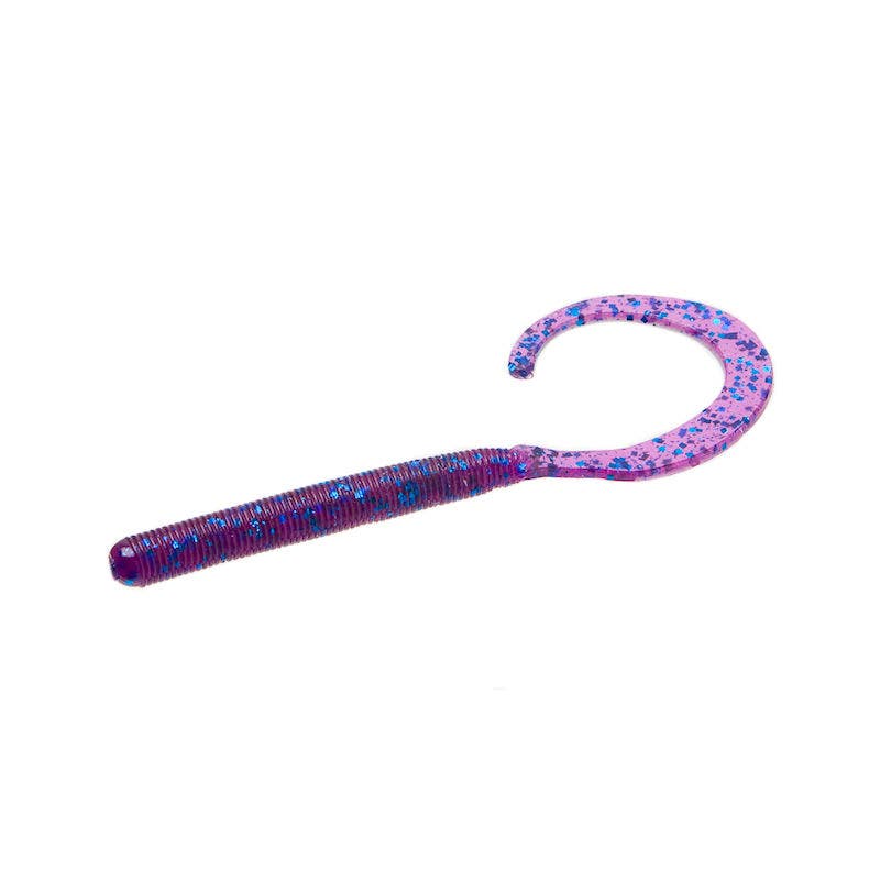 Zoom Curly Tail Worm - Electric Blue