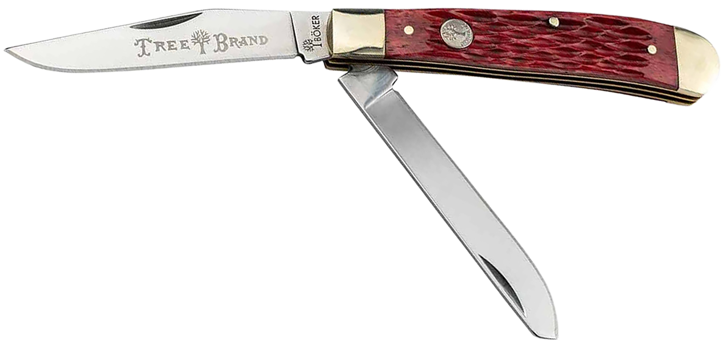 Boker Trapper, Bok 110825     Trad Ser 2.0 Trapper Jigged   Red