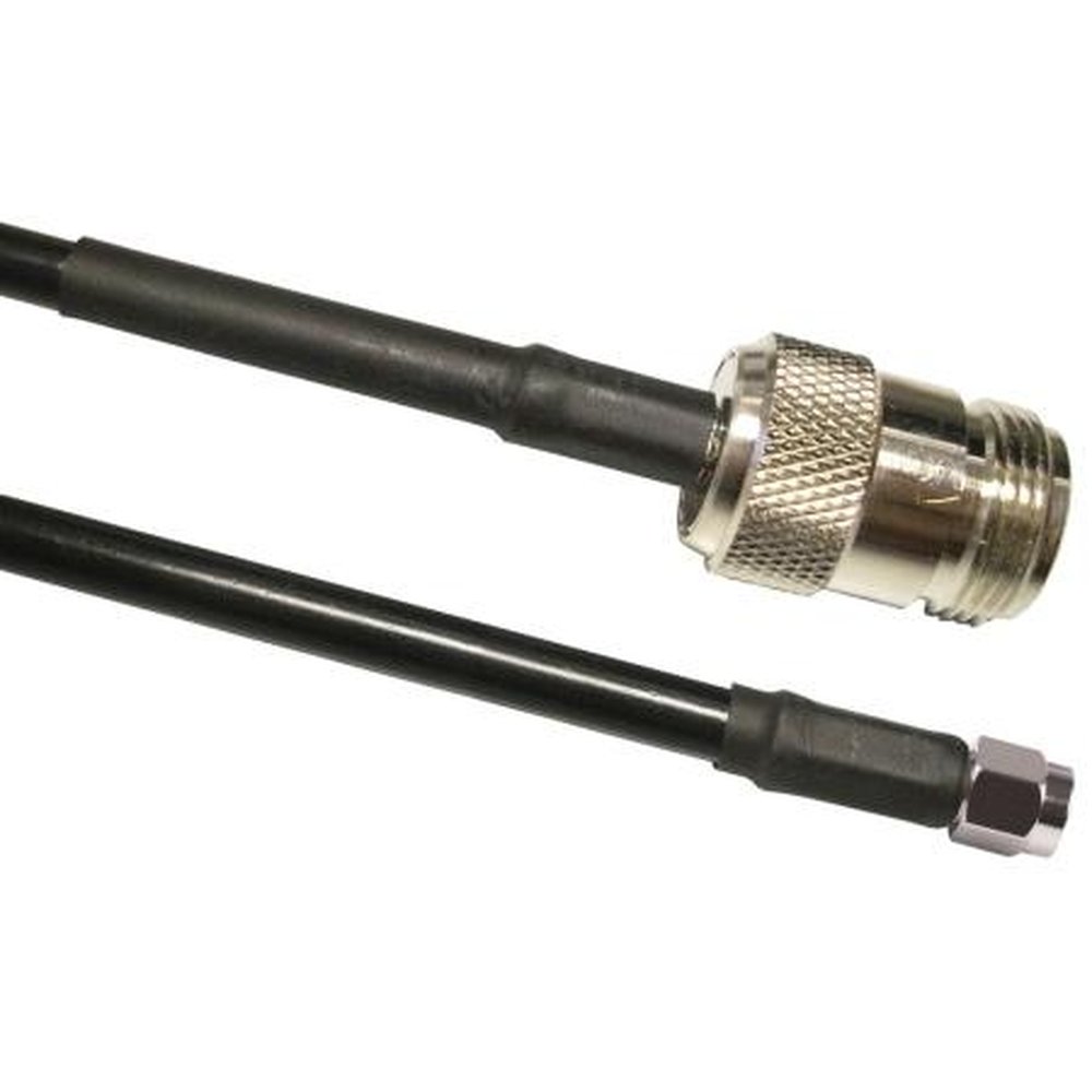 VENTEV 195-06-18-P2' 2' TWS-195 Antenna Extension Cable with N Female to SMA Male Includes Heat Shrink