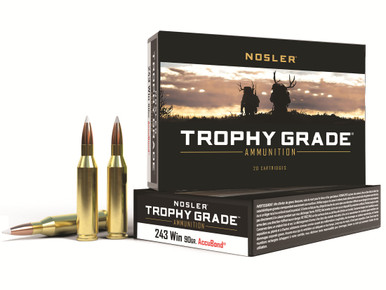 Nosler Trophy Grade .243 Winchester 90gr AccuBond 20Rnd Rifle Ammunition