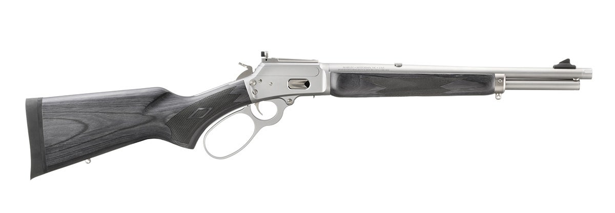 Marlin 1894 Trapper Lever Action Rifle 44MAG/44SPC 8+1/9+1 16.10" SS Threaded Barrel SS Receiver Black Stock 70451