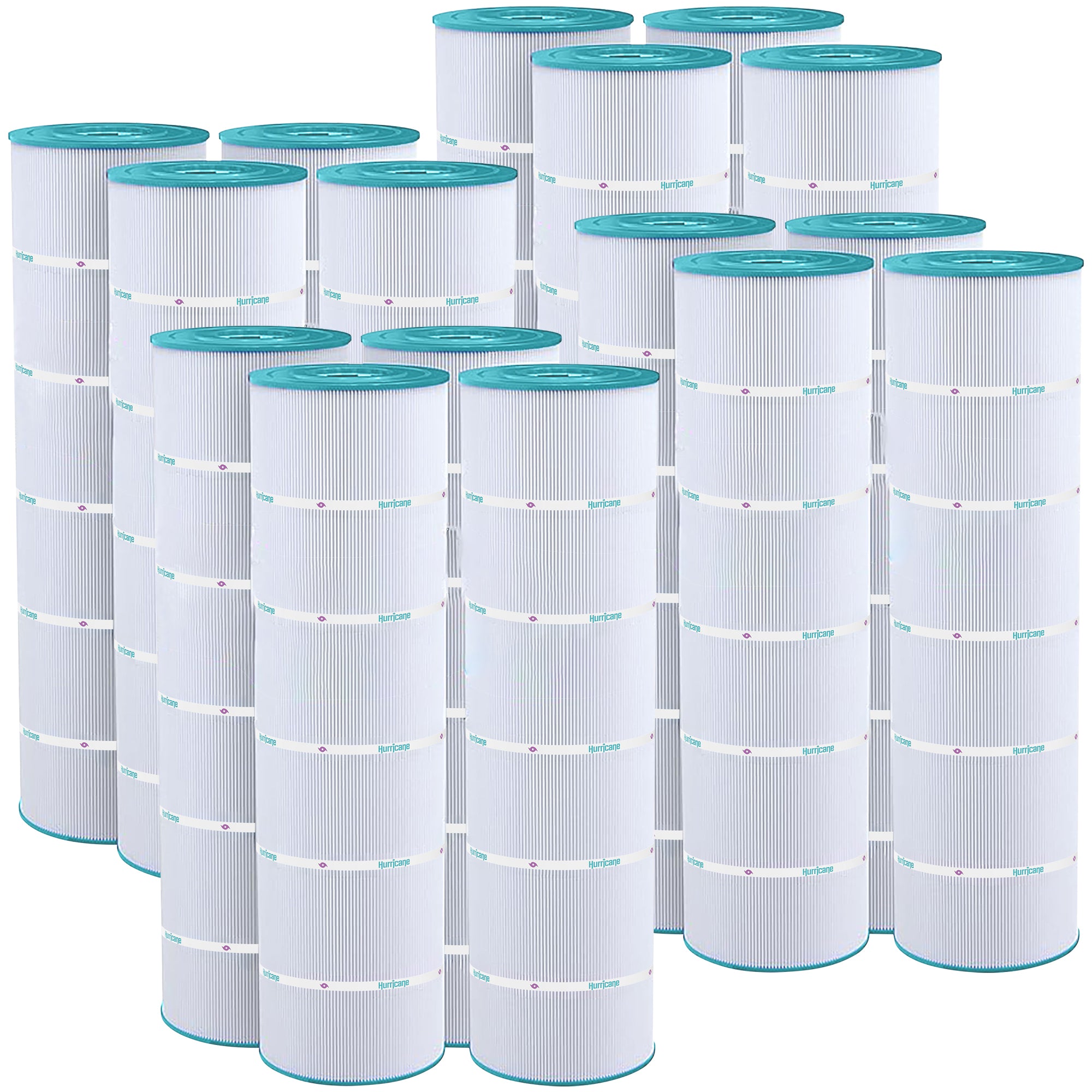 Hurricane 16 Pack HF7488-04 Advanced Pool and Spa Filter Cartridge Replacement