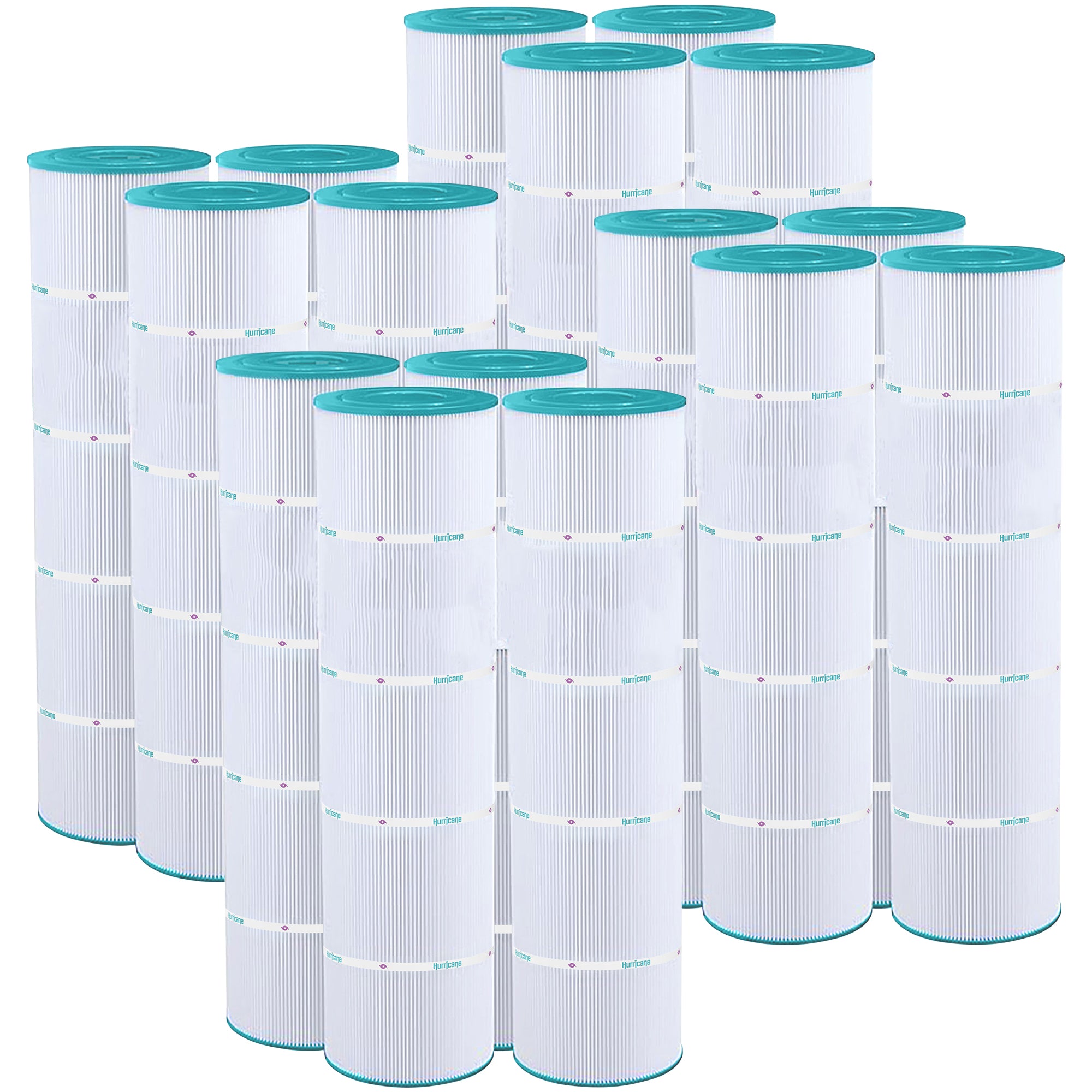 Hurricane 16 Pack HF7471-04 Advanced Pool and Spa Filter Cartridge Replacement