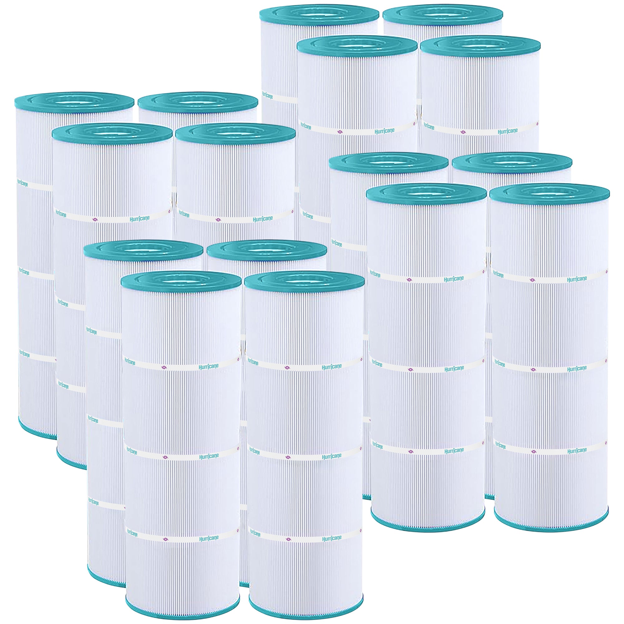 Hurricane 16 Pack HF7483-04 Advanced Pool and Spa Filter Cartridge Replacement
