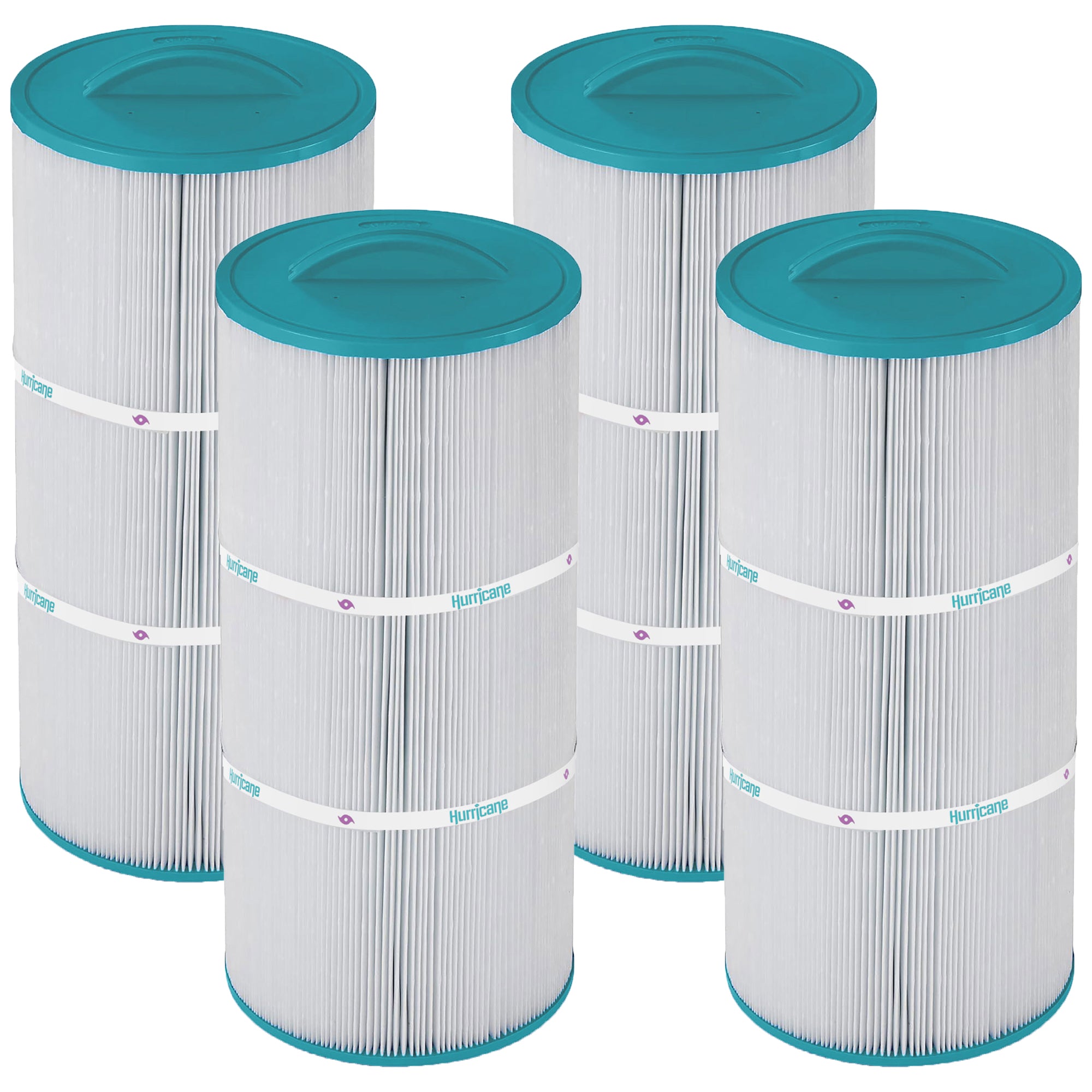 Hurricane 4 Pack HF7375-01 Advanced Pool and Spa Filter Cartridge Replacement