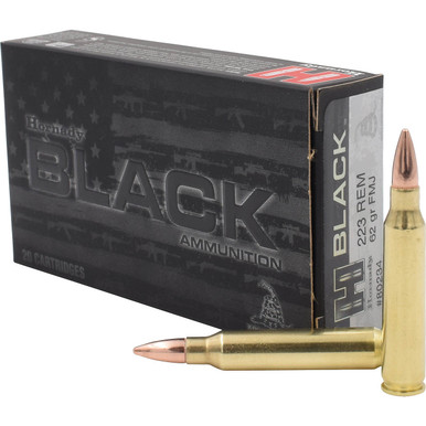 Hornady BLACK .223 Remington 62gr Full Metal Jacket 20Rnd Rifle Ammunition